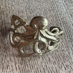 ✨ Alkemie Octopus Bracelet Cuff made from Recycled Metal ✨ Brass Gold color